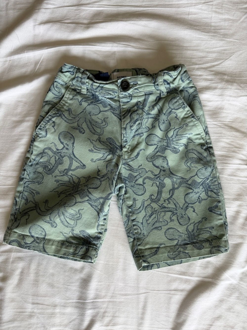 Old Navy Mint Green Octopus Print Kids' Shorts
